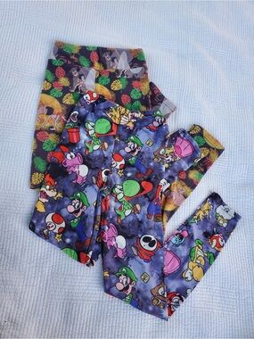 Kids Cartoon Print Leggings - Multicolor